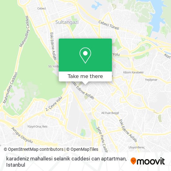 karadeniz mahallesi selanik caddesi can aptartman map