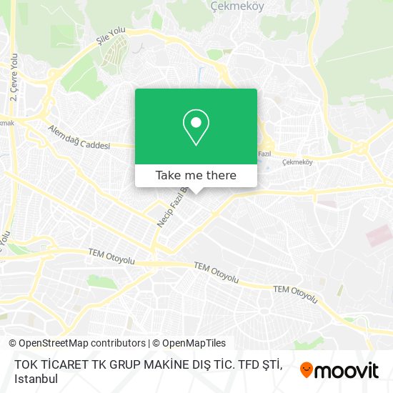 TOK TİCARET TK GRUP MAKİNE   DIŞ TİC. TFD ŞTİ map