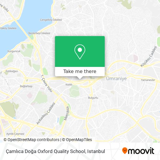 Çamlıca Doğa Oxford Quality School map