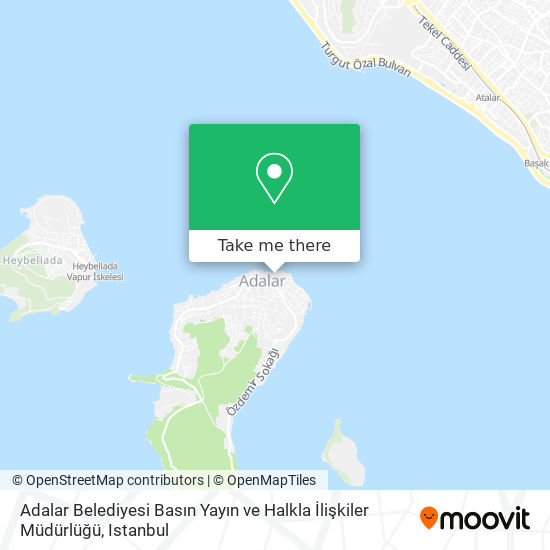 Adalar Belediyesi Basın Yayın ve Halkla İlişkiler Müdürlüğü map