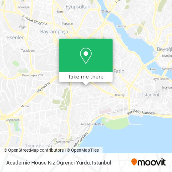 Academic House Kız Öğrenci Yurdu map