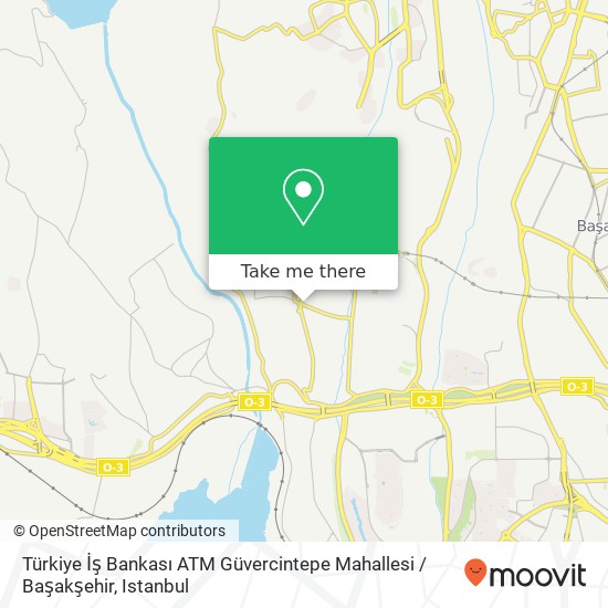 Türkiye İş Bankası ATM Güvercintepe Mahallesi / Başakşehir map