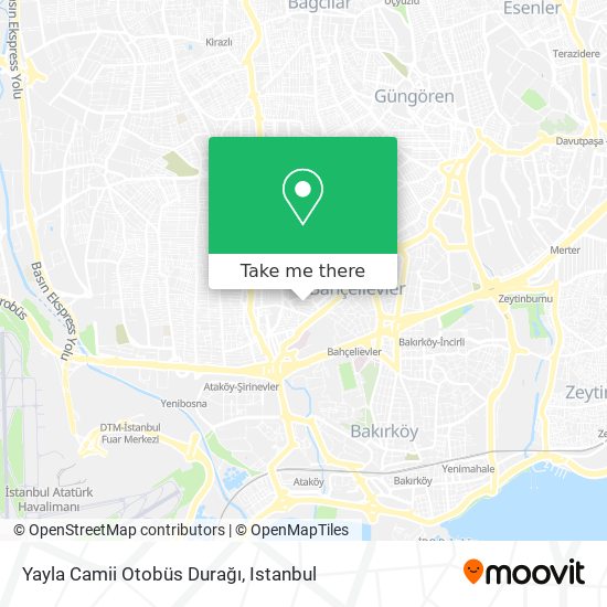 Yayla Camii Otobüs Durağı map