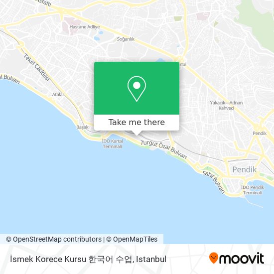 İsmek Korece Kursu 한국어 수업 map