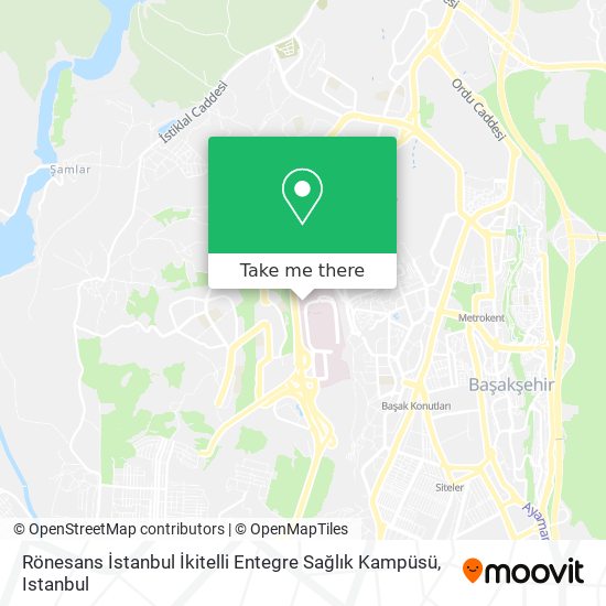 Rönesans İstanbul İkitelli Entegre Sağlık Kampüsü map