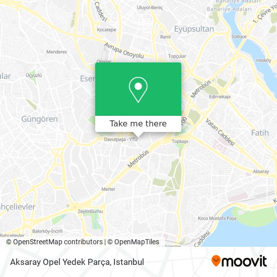 Aksaray Opel Yedek Parça map