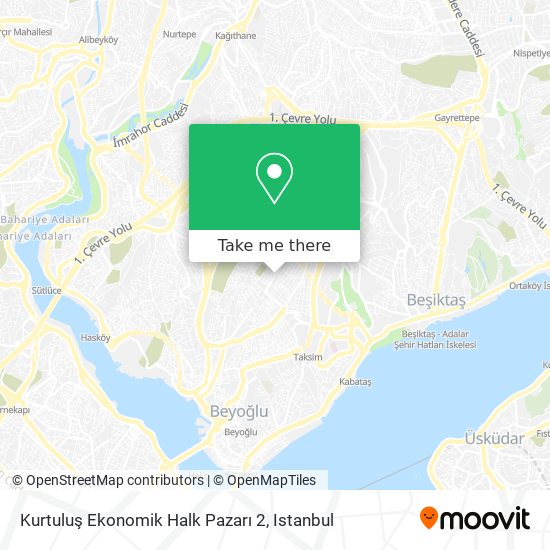 Kurtuluş Ekonomik Halk Pazarı 2 map