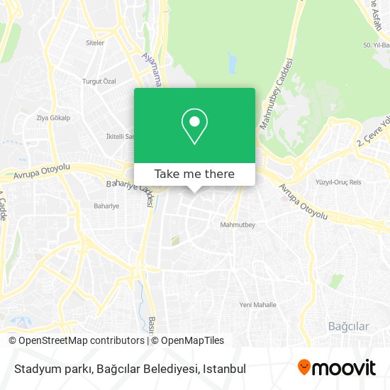 Stadyum parkı, Bağcılar Belediyesi map