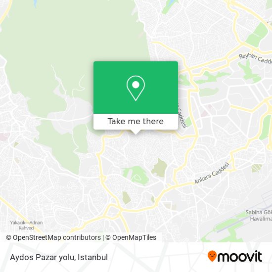 Aydos Pazar yolu map