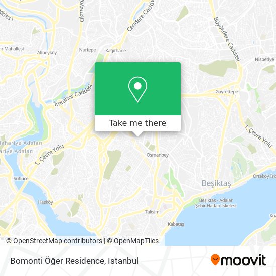 Bomonti Öğer Residence map