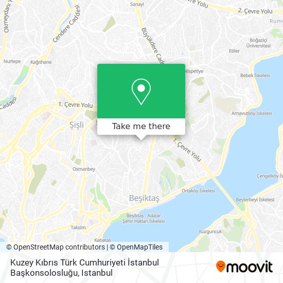 Kuzey Kıbrıs Türk Cumhuriyeti İstanbul Başkonsolosluğu map