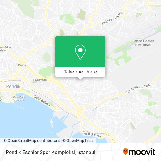 Pendik Esenler Spor Kompleksi map