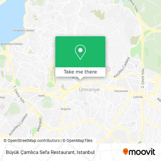 Büyük Çamlıca Sefa Restaurant map