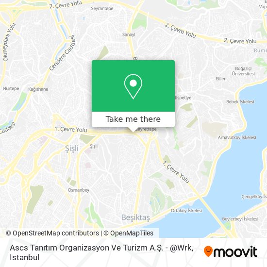 Ascs Tanıtım Organizasyon Ve Turizm A.Ş. - @Wrk map