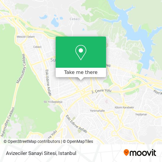 Avizeciler Sanayi Sitesi map