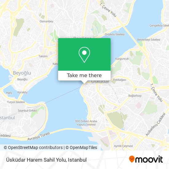 Üsküdar Harem Sahil Yolu map