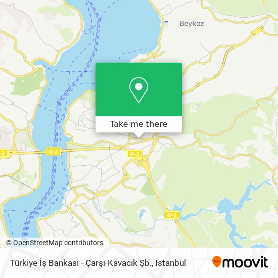 Türkiye İş Bankası - Çarşı-Kavacık Şb. map