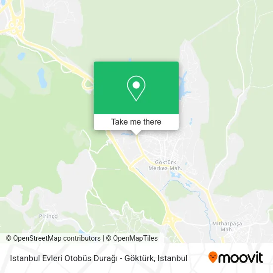 Istanbul Evleri Otobüs Durağı - Göktürk map