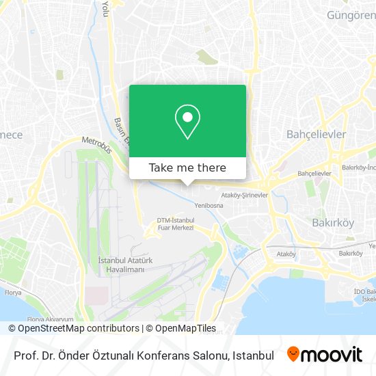 Prof. Dr. Önder Öztunalı Konferans Salonu map