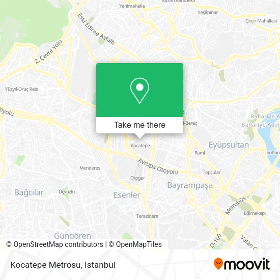 Kocatepe Metrosu map