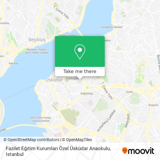 Fazilet Eğitim Kurumları Özel Üsküdar Anaokulu map