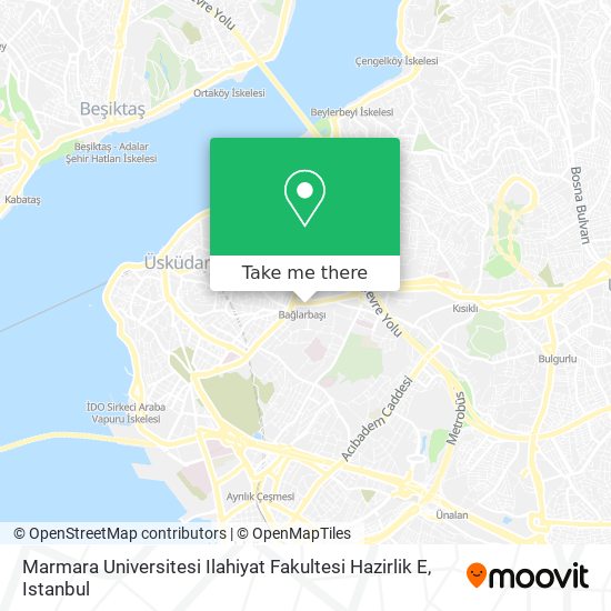 Marmara Universitesi Ilahiyat Fakultesi Hazirlik E map