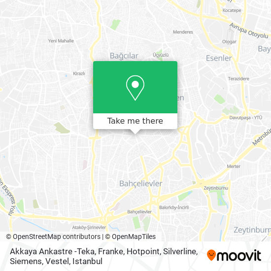 Akkaya Ankastre -Teka, Franke, Hotpoint, Silverline, Siemens, Vestel map