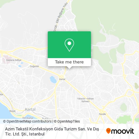 Azim Tekstil Konfeksiyon Gida Turizm San. Ve Dış Tic. Ltd. Şti. map