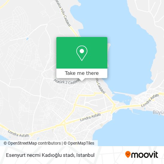 Esenyurt necmi Kadıoğlu stadı map