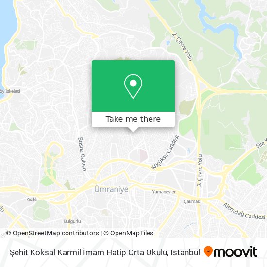 Şehit Köksal Karmil İmam Hatip Orta Okulu map