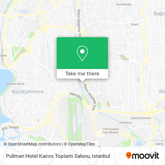 Pullman Hotel Kairos Toplanti Salonu map