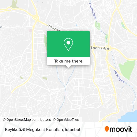 Beylikdüzü Megakent Konutları map