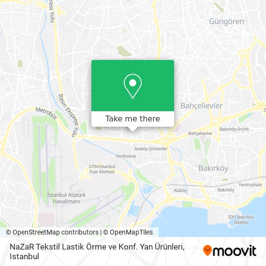 NaZaR Tekstil Lastik Örme ve Konf. Yan  Ürünleri map