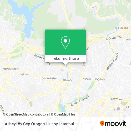 Alibeyköy Cep Otogarı Ulusoy map