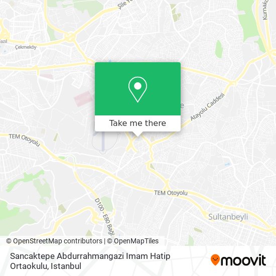 Sancaktepe Abdurrahmangazi Imam Hatip Ortaokulu map