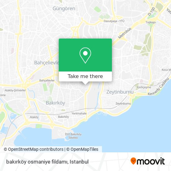 bakırköy osmaniye fildamı map