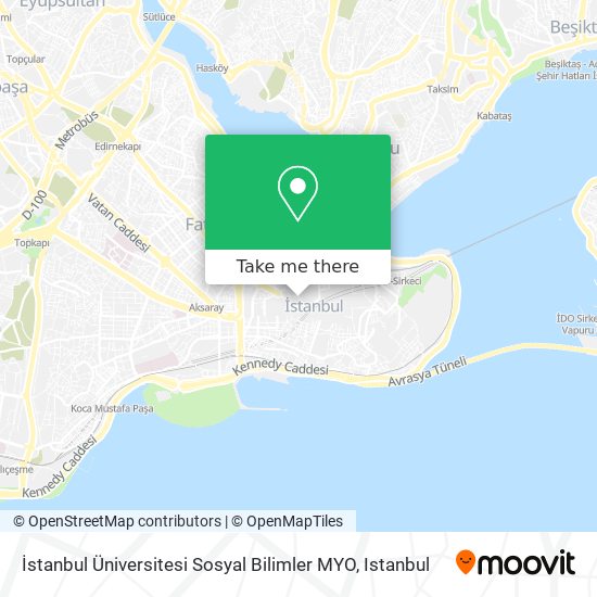 İstanbul Üniversitesi Sosyal Bilimler MYO map