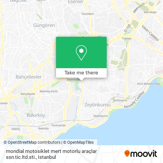 mondial motosiklet mert motorlu araçlar ssn.tic.ltd.sti. map