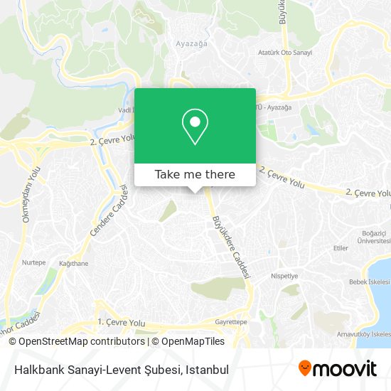 Halkbank Sanayi-Levent Şubesi map