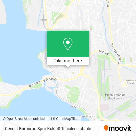 Cennet Barbaros Spor Kulübü Tesisleri map