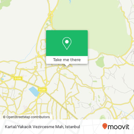 Kartal/Yakacik Vezircesme Mah map