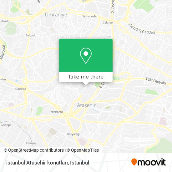 istanbul Ataşehir konutları map