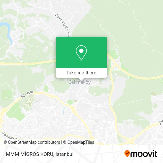 MMM MİGROS KORU map