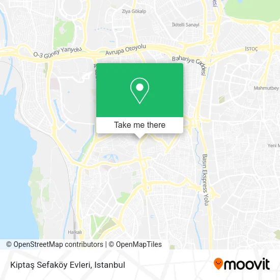 Kiptaş Sefaköy Evleri map
