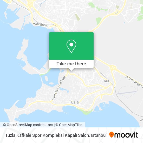 Tuzla Kafkale Spor Kompleksi Kapalı Salon map