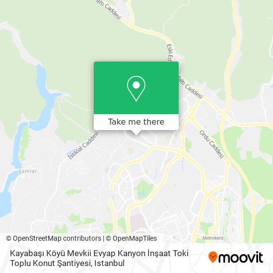 Kayabaşı Köyü Mevkii Evyap Kanyon İnşaat Toki Toplu Konut Şantiyesi map