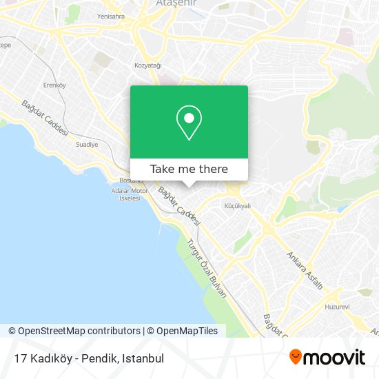 17 Kadıköy - Pendik map