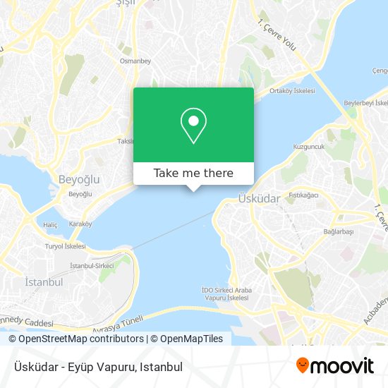 Üsküdar - Eyüp Vapuru map