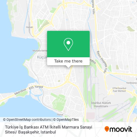 Türkiye İş Bankası ATM İkitelli Marmara Sanayi Sitesi/ Başakşehir map