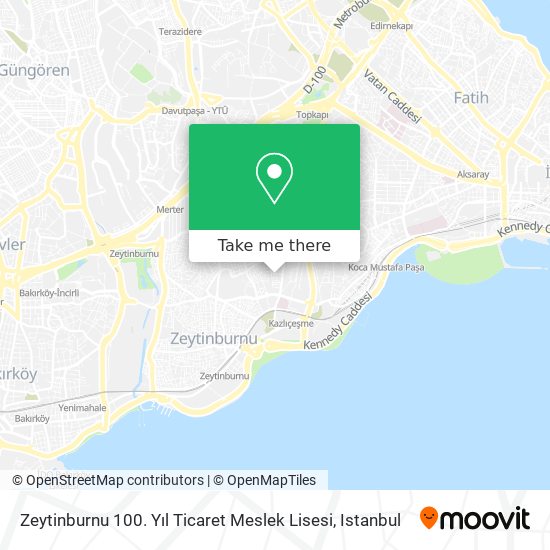 Zeytinburnu 100. Yıl Ticaret Meslek Lisesi map